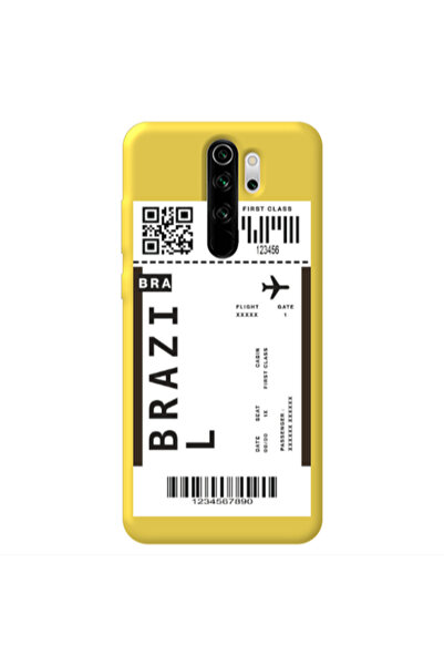 Other Xiaomi Redmi Note 8 Pro Brazil BRA Yellow Colored Silicone TPU Θήκη