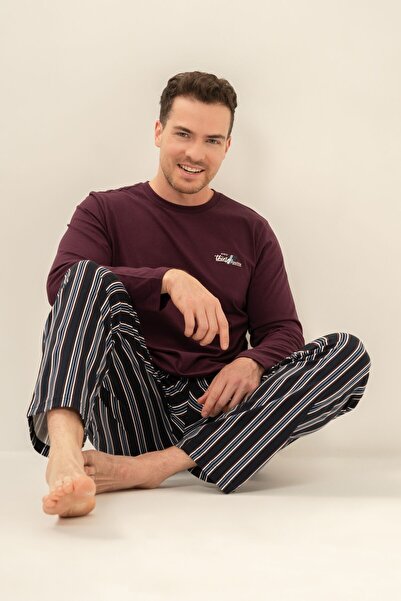 Arnetta Men's Everything Is Possible Purple Long Sleeve Pajama Set Ar3835-S-V1