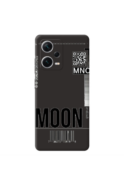 Other Xiaomi Poco X5 A ticket to the moon Black Colored Silicone TPU Θήκη