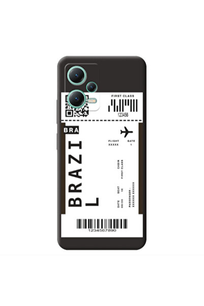 Other Xiaomi Redmi Note 12 Pro 5G Brazil BRA Black Colored Silicone TPU Θήκη