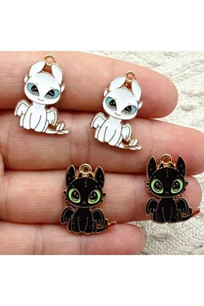 Choice1 BROWN 10pcs Dragon Charm Jewelry Accessories Diy Making Craft Enamel ...