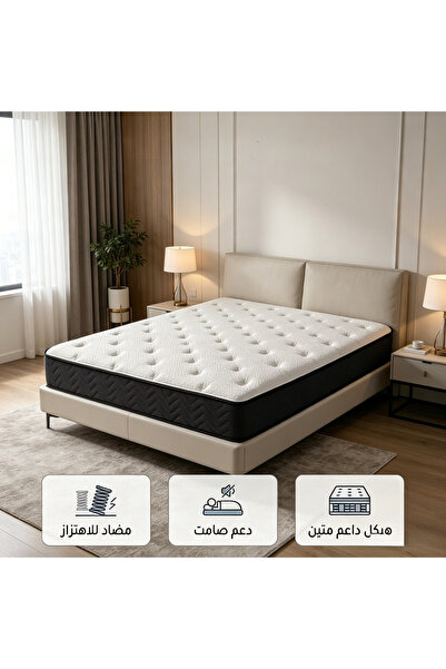 Roam shop Full Mattress | Medium Firm Hybrid Mattress | White | with High-Den...