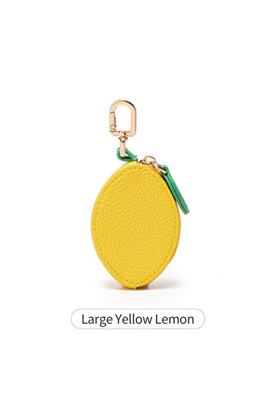Choice10 KB446-LargeLemon Cherry Pattern Coin Purse Keychain Fruit Charm Exqu...