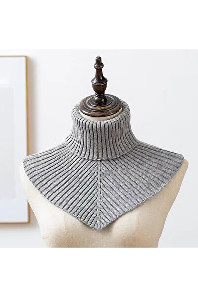 choice2 02 Women Winter Knitted Cotton Fake Collar Scarf Women Warm Turtlenec...
