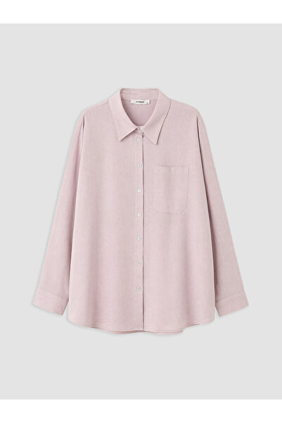 LC Waikiki Nevavm Plus Size Linen Blend Women's Shirt with a Difference