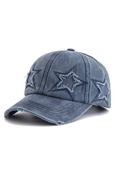 Choice5 56cm-60cm Navy Blue New Women's Five Pointed Star Design Washed Cotto...