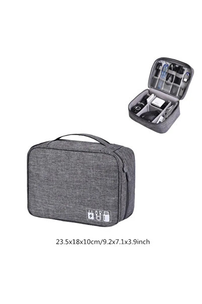 Choice10 A Grey Solid Color Large Capacity Watch Storage Case Multipurpose Je...