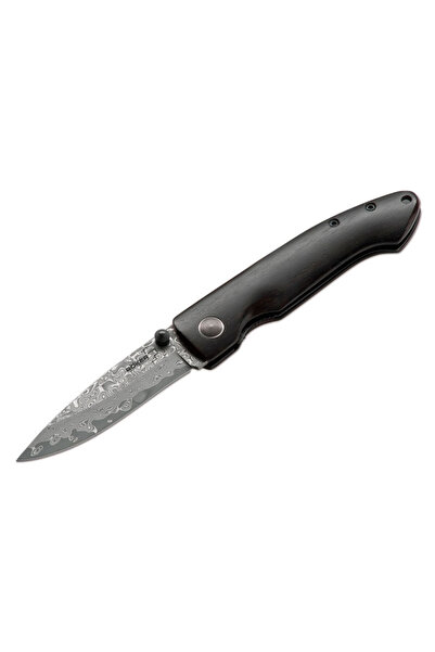 OEM Cutit, Boker Plus, Damascus Gent 2, Inox/Lemn Argintiu/Negru