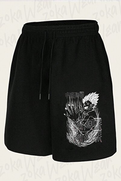 ZOKAWEAR Unisex Jujutsu Kaisen Sukuna Ryomen Character Design Printed Shorts