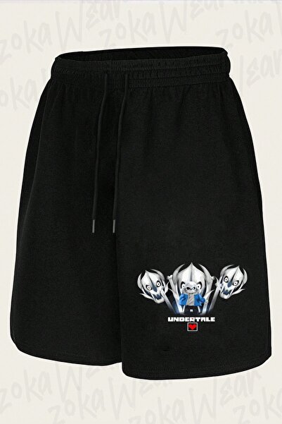 ZOKAWEAR Unisex Gaster Blasters šorts sa printom u Undertale dizajnu
