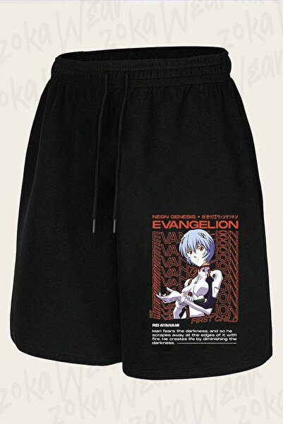 ZOKAWEAR Unisex σορτς με στάμπα Rei Ayanami Evangelion 2 Design