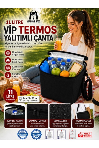 Vip Home Concept Market Ürünleri Thermal Bag Thermos Handbag Ice Cooler Picni...