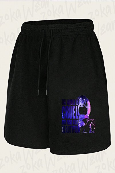 ZOKAWEAR شورت مطبوع بتصميم Attack on Titan Mikasa Ackerman v3 للجنسين