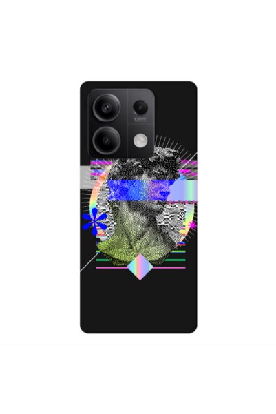 Other Xiaomi Redmi Note 13Pro 5G Statue pixels Black Colored Silicone TPU Θήκη