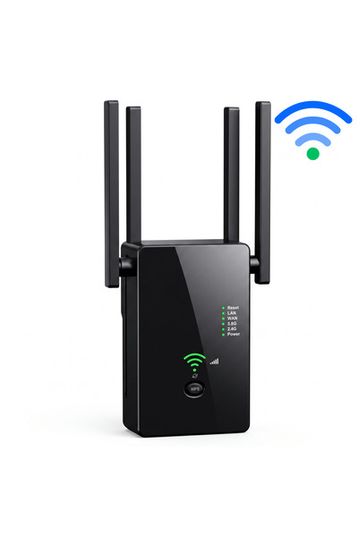 HASEPE Amplificator de semnal WiFi Wireless 1200M Dual Band, Extensor de rază...