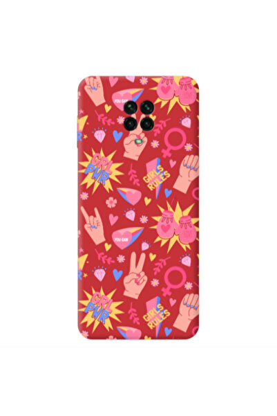 Other Xiaomi Redmi Note 9 Pro Grl Pwr 2 Red Colored Silicone TPU Θήκη