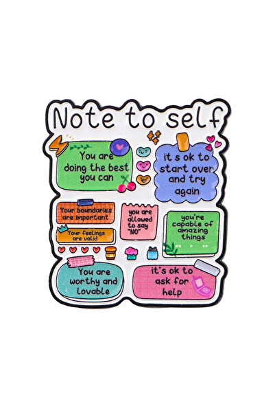 Choice8 1 Reminder Quotes Brooches For Women Enamel Pin Metal Badge Inspirati...