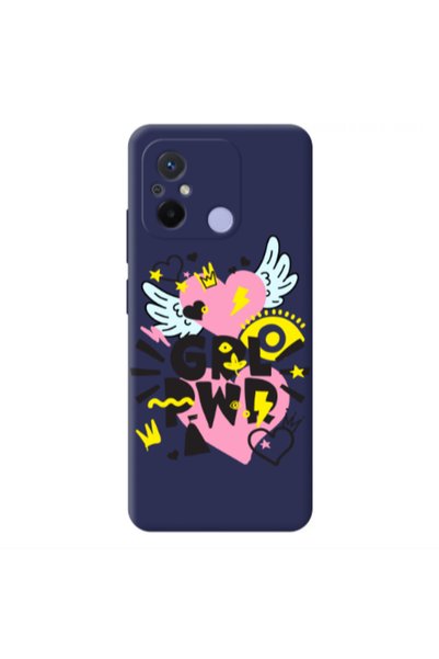 Other Xiaomi Redmi 12C Grl Pwr Dark blue Colored Silicone TPU Θήκη