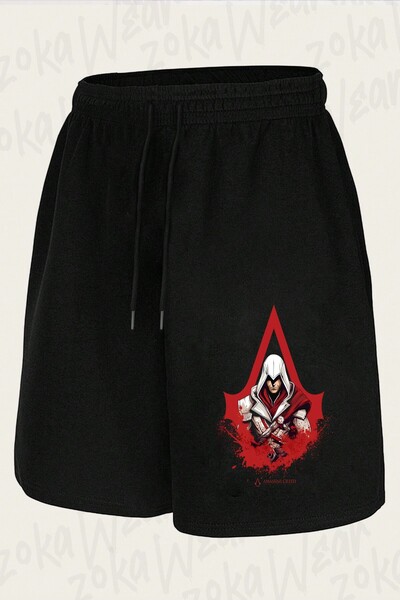ZOKAWEAR Unisex Assassin's Creed 2 Design Printed Shorts