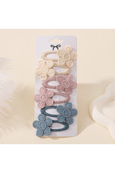 Choice1 FJ4269-6F 6Pcs Cute Baby Girl Hair Clips Daisy Flower Kids Hairpins P...
