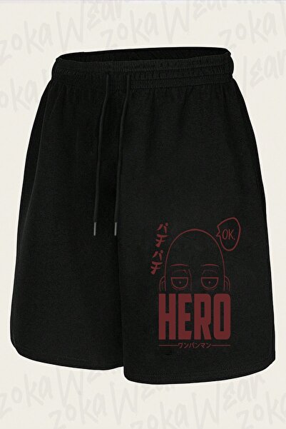 ZOKAWEAR Unisex One Punch Man Saitama (Ok) V3 Design Printed Shorts