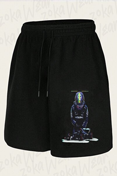 ZOKAWEAR Unisex Formula 1 Lewis Hamilton F1 Design Printed Shorts