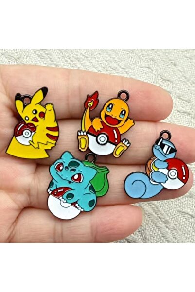 choice2 Gold-color 10pcs Cartoon Anime Charm for Jewelry Making Enamel Neckla...