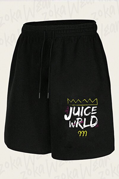 ZOKAWEAR Unisex Σορτς με στάμπα Crown Juice Wrld