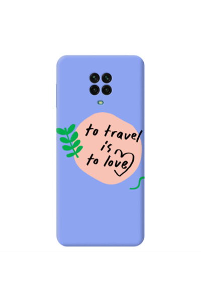 Other Xiaomi Redmi Note 9 Pro To Travel is to Love Light Purple Colored Silic...