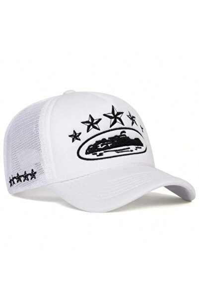 Choice12 55-60cm Five-Star-White New Unisex Pentagram Baseball Hats Hip Hop A...