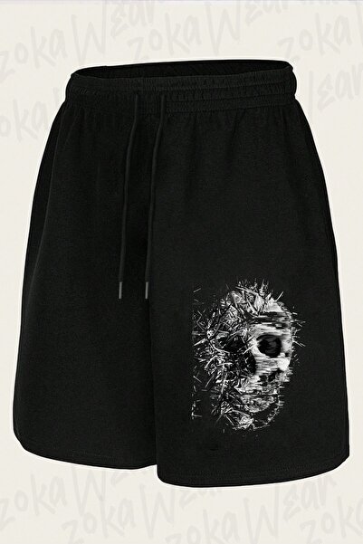 ZOKAWEAR Σορτς με στάμπα Unisex Skull Design