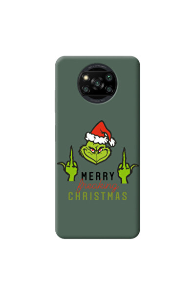 Other Xiaomi Poco X3 Pro Merry Christmas44 Dark Green Colored Silicone TPU Θήκη