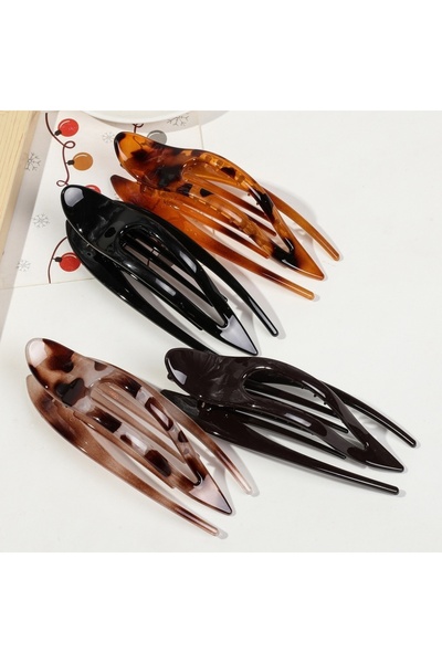 Choice 4pcs Duckbill Hair Claw Crab Barrette Hair Clip for Women Fashion Acry...