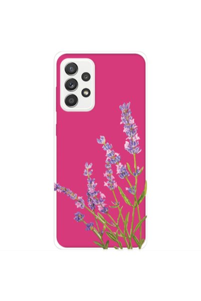 Other Samsung A53 Flowers 8 Fuchsia Colored Silicone TPU Θήκη