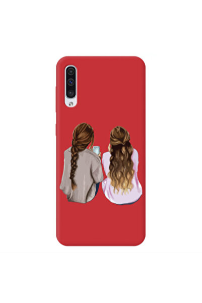 Other Samsung A50 Friends Red Colored Silicone TPU Θήκη