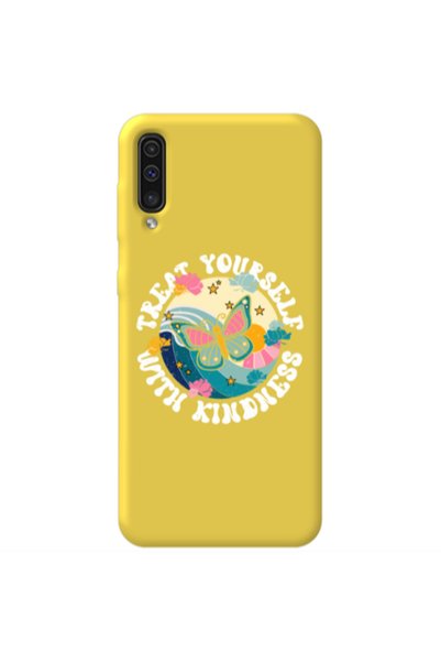 Other Samsung A70 Kindless Yourself Yellow Colored Silicone TPU Θήκη
