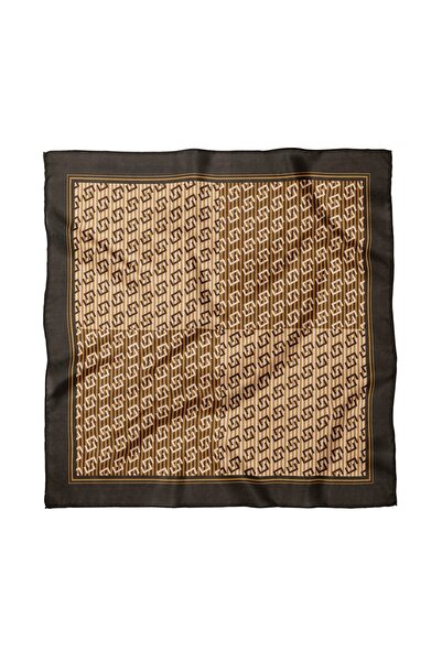 Sultan İpek Artistic Patterned Scarf / Bandana 50X50Cm