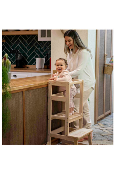 BabyCo Ahşap Öğrenme Kulesi