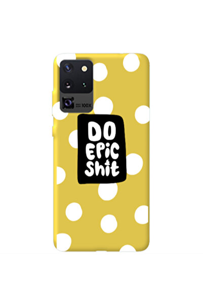 Other Samsung S20 Ultra Do Epic Shit Yellow Colored Silicone TPU Θήκη