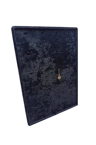 MeGass Dekor Dikine Suede Fabric Black 34-24 cm Pendant Table Stand with 20 P...