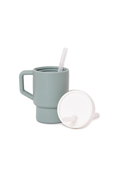 pandish Mugley Pipetli Silikon Alıştırma Bardağı Mug Tek Kulplu 250 ml BPA'sız
