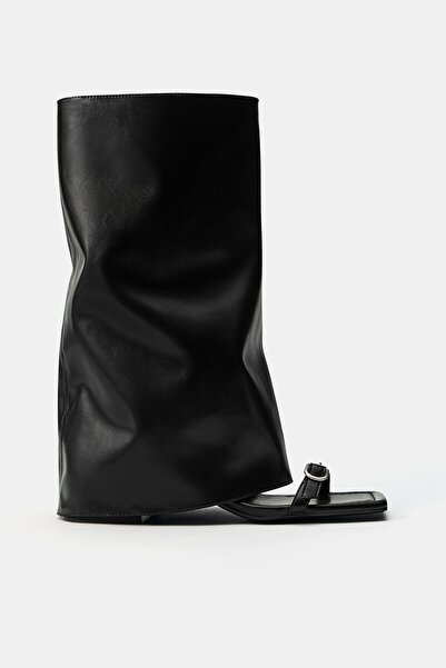 Pull & Bear Botin stili topuklu sandalet