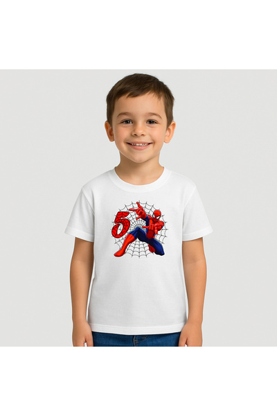 Fruit of the loom Tricou copii Spider Man - 5 ani 100% Bumbac