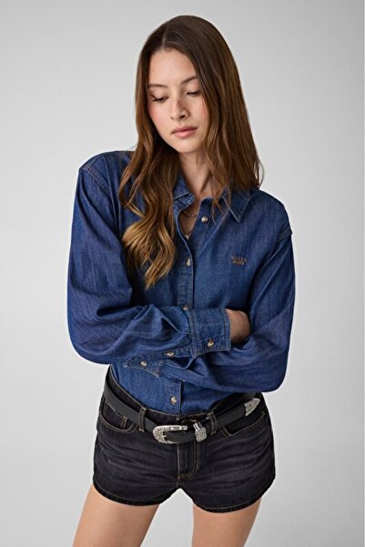 Guess Jeans Kadın Denim Comfort Fit Gömlek