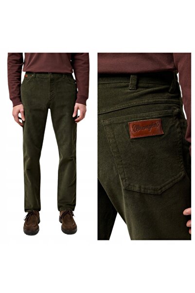 WRANGLER Blugi Barbati, Wrangler, Stil Texas Slim, W34-L34 US, Verde, Slim Fi...