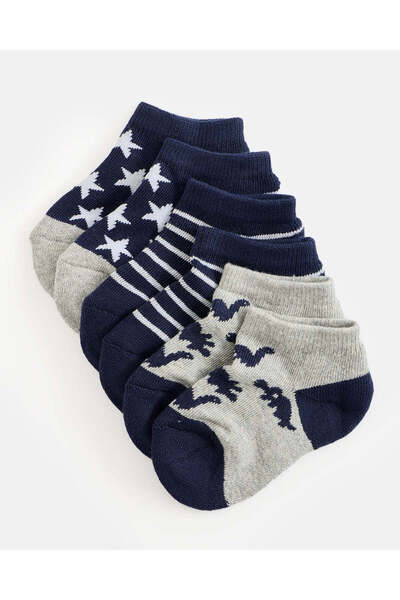 REDTAG Infant Boys Assorted Ankle Socks Set