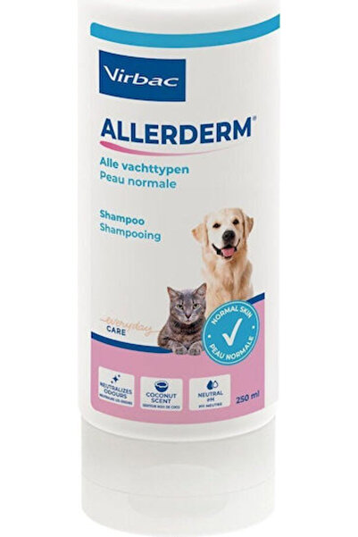 Virbac Allerderm Σαμπουάν Κανονικού Δέρματος για Σκύλους και Γάτες 250 ml