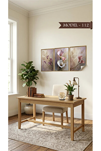 Akıllı Kağıt Static Cling Tablecloth - Poster Flower (Model- 112)