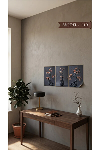 Akıllı Kağıt Static Cling Tablecloth - Poster Flower (Model- 110)