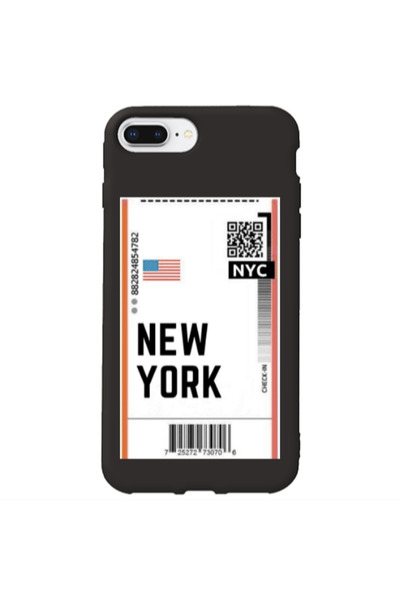 Other Apple iPhone 7 Plus New York NYC Black Colored Silicone TPU Θήκη